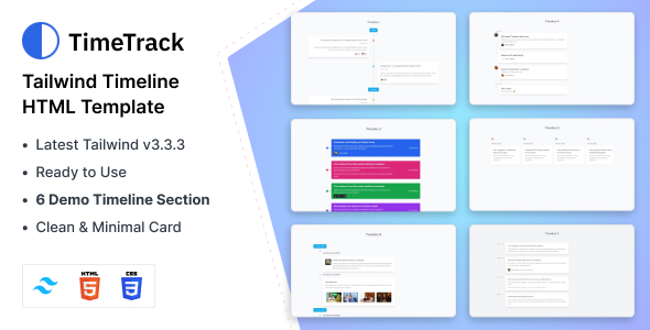[DOWNLOAD]TimeTrack – Tailwind CSS Timeline Page Template