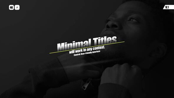 Minimal Titles | After Effects Titles template preview