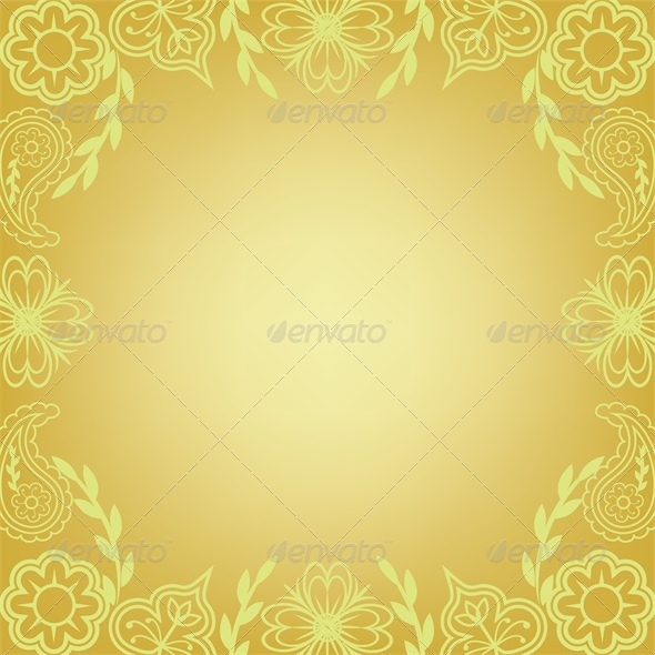 Floral frame, summer background - Backgrounds Decorative