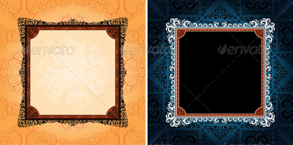 ornamented frames - Backgrounds Decorative