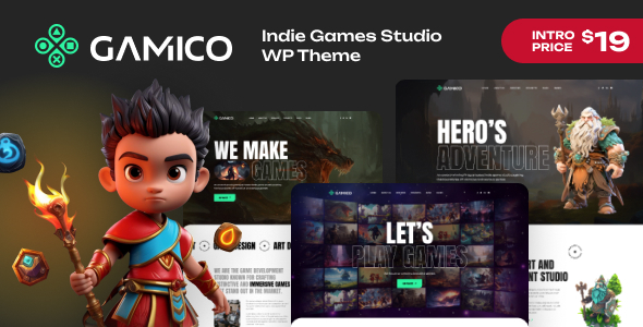Gamico – Indie Games Studio WordPress Theme