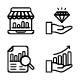 Business and Technology Icon set - Line Style