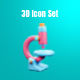 3d Medical Equipment Icon Illustration Pack