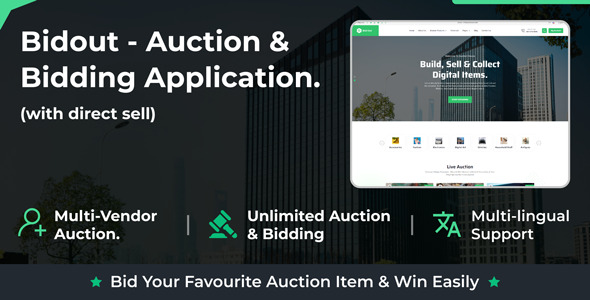 Bidout - Multivendor Auction & Bidding Platform