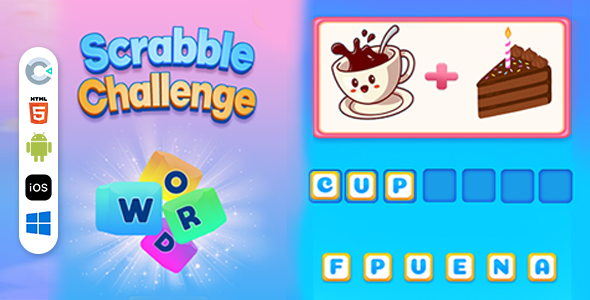 Scrabble Challenge [ Construct 3 , HTML5]