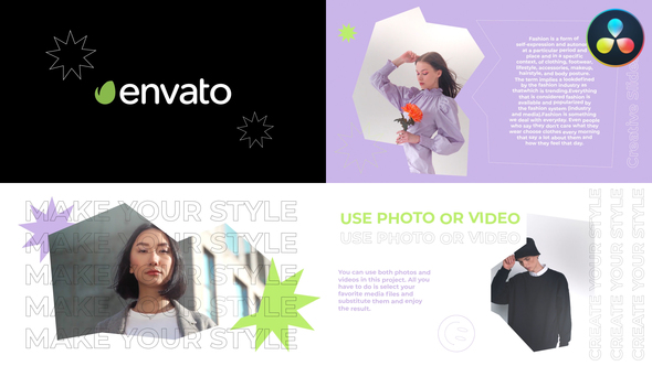 Clean Creative Slideshow for DaVinci Resolve