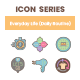 85 Everyday Life Daily Routine Icons | Soothe Series