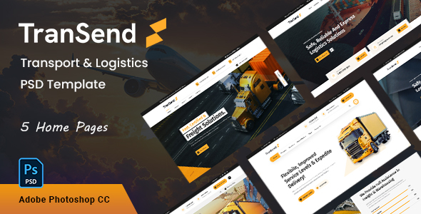 TranSend - Transport & Logistics PSD Template