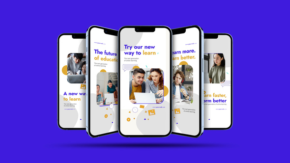 E-learning Concept Instagram Reel Product Promo template preview