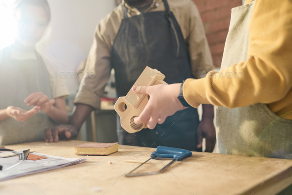 Wooden toy store workshop