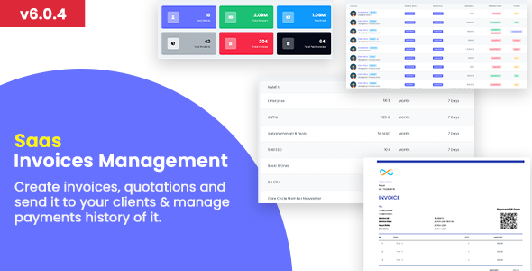Invoice SaaS Management System - Accounting and Billing tool / Laravel Invoice Management