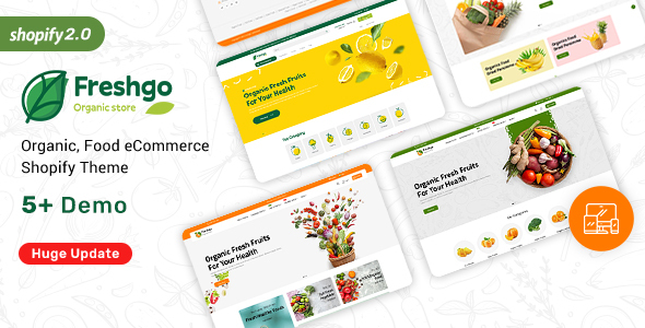 FreshGo - Organic & Supermarket Shopify Food Store