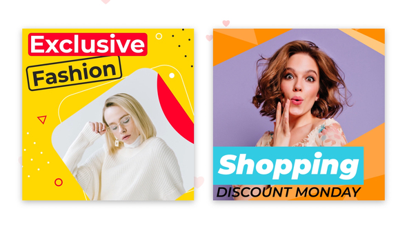 Social Media Promotion Banner Elements template preview