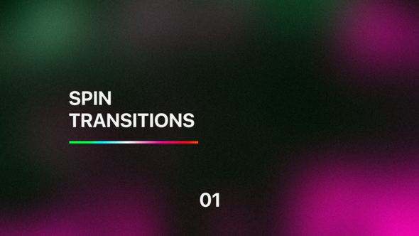 Spin Transitions for Premiere Pro Vol. 01