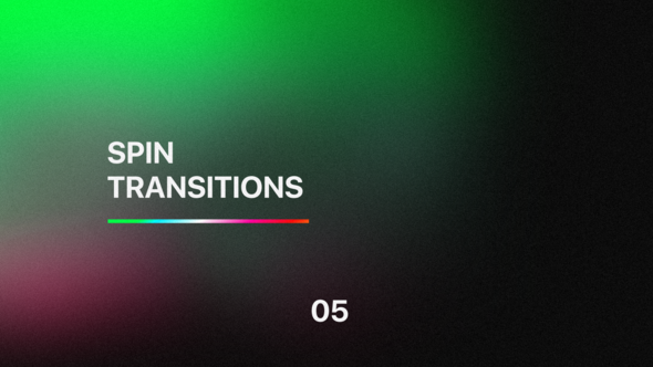 Spin Transitions for Premiere Pro Vol. 05