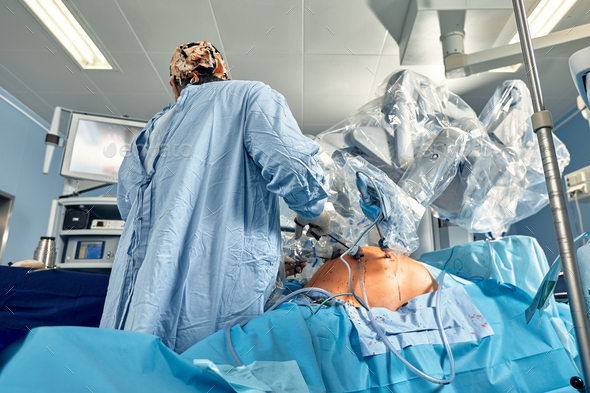 Surgery Da Vinci. Minimally invasive robotic surgery with the da Vinci surgical system. medical