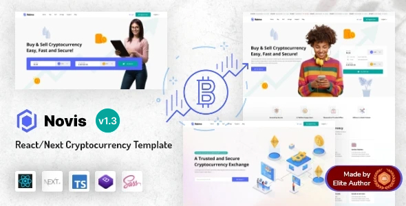 Novis - Blockchain & Cryptocurrency Template with React Nextjs 14+