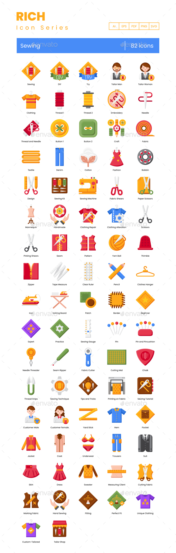 [DOWNLOAD]82 Sewing Icons Icons | Rich Series
