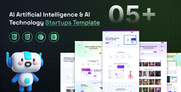 [DOWNLOAD]AI Artificial Intelligence & AI Technology Startups Template - AI Doodle