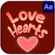 Love Hearts Titles for After Effects