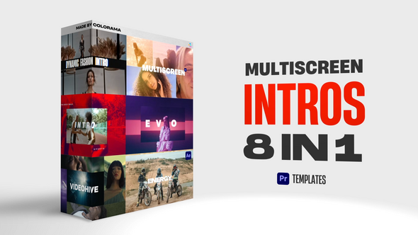 Intro Multiscreen Pack Premiere Pro template preview