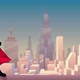 Super Girl City Silhouette - VideoHive Item for Sale