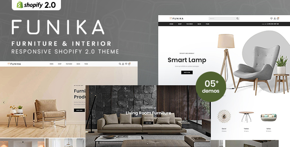 Funika – Furniture & Interior Responsive Shopify 2.0 Theme