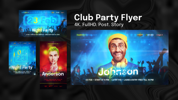 Club Party Flyer Product Promo template preview