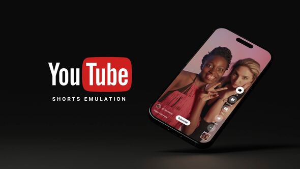 YouTube Shorts Emulation Video Displays template preview