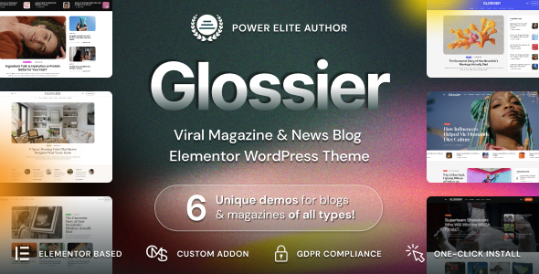 Glossier - Newspaper & Viral Magazine WordPress Theme