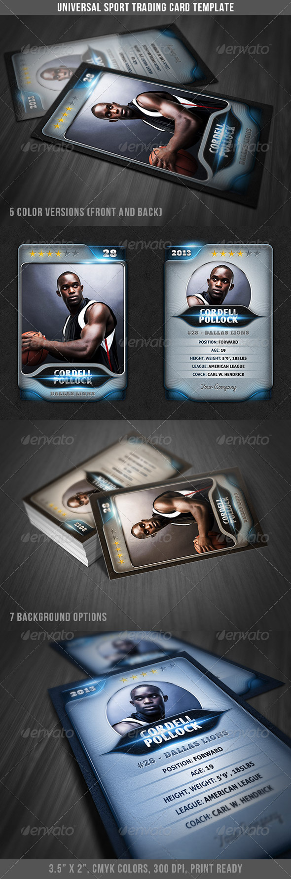 Universal Sport Trading Card by DiscoverIt | GraphicRiver