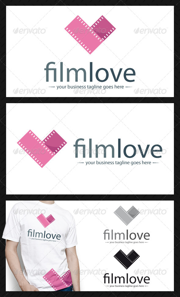 Film Love Logo Template - Objects Logo Templates