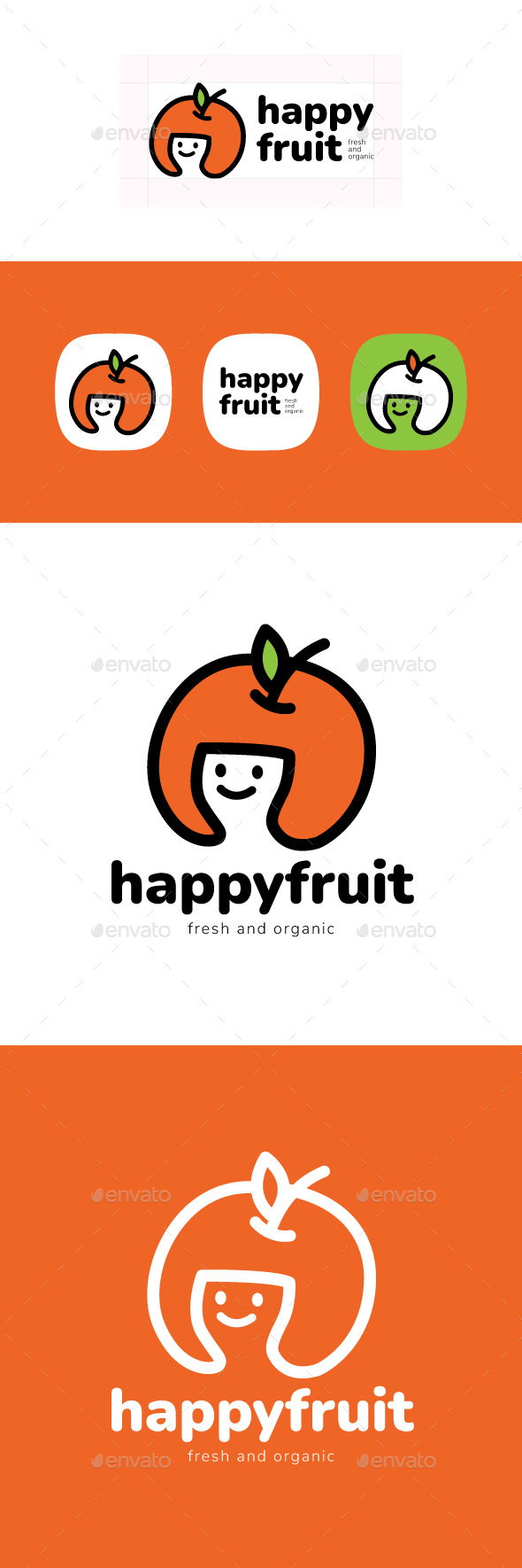 Happy Fruit Logo