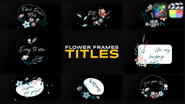 Flower Frames Titles for FCPX