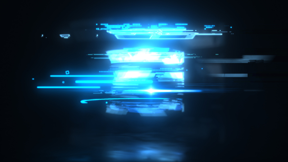 Glitch Logo Reveal Logo Stings template preview