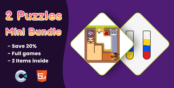 2 Puzzles Mini Bundle - HTML5 Game | Construct 3