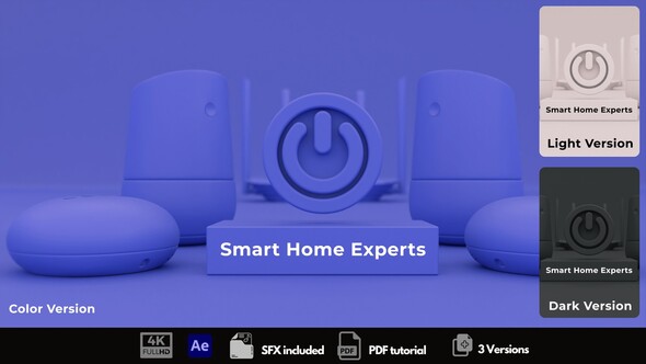 Smart Home Experts Logo Stings template preview