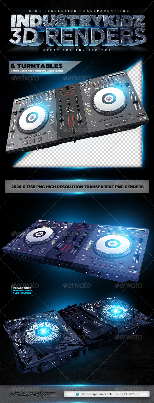 Turntable 3D Render - Technology 3D Renders