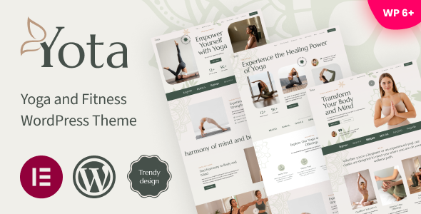 Yota – Yoga and Fitness WordPress Theme
