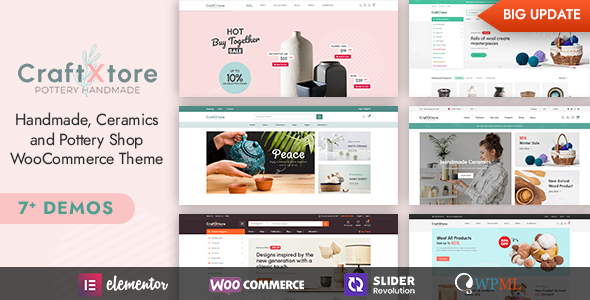 CraftXtore – Handmade, Ceramics and Pottery Shop WooCommerce Theme