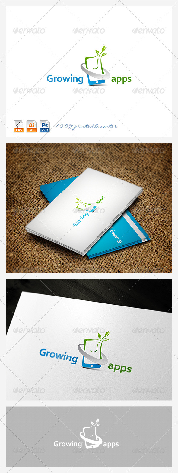 Growing Apps logo - Symbols Logo Templates