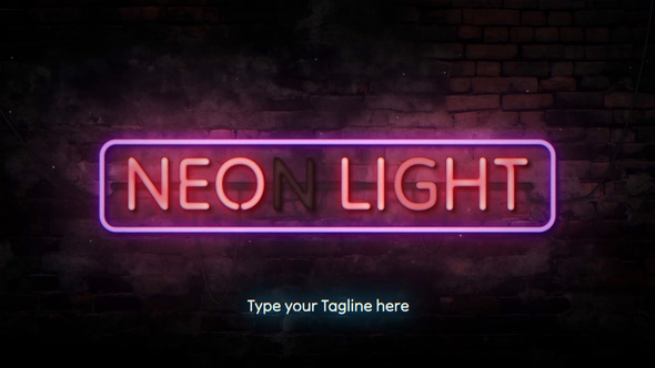 Neon Light Title