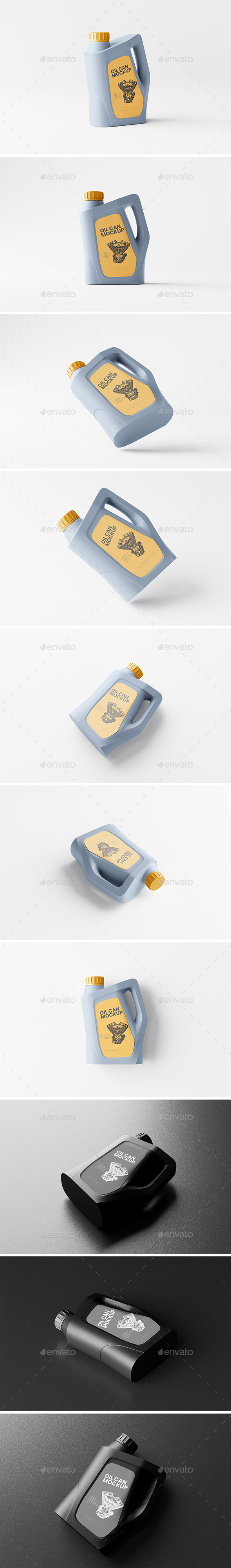 Engine Oil Can Mockup
