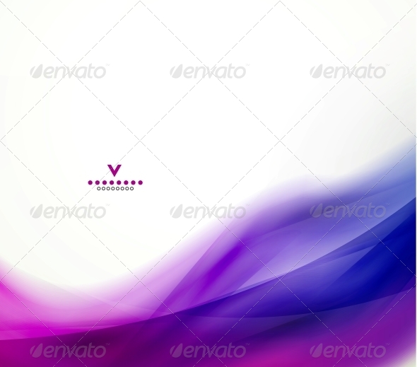 Colorful abstract wave design template - Backgrounds Decorative