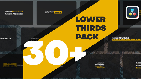 Lower Thirds Pack | DaVinci Resolve