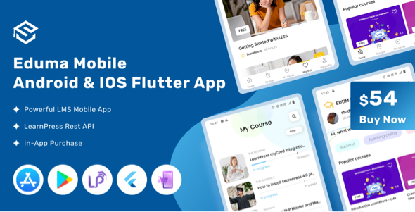 Eduma Mobile - Flutter LMS Mobile App for iOS & Android
