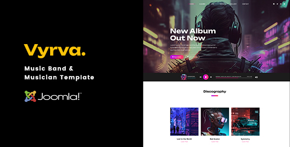 [DOWNLOAD]Vyrva- Music Band & Musician Joomla Template