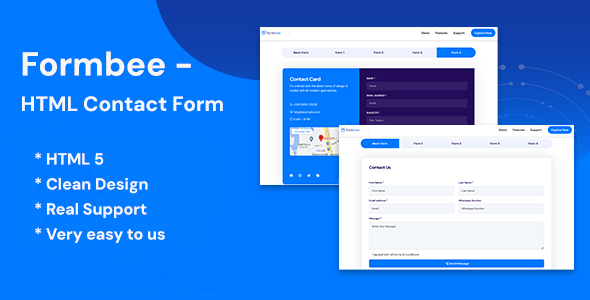 [DOWNLOAD]Formbee - Bootstrap HTML Contact Form
