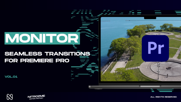 Monitor Transitions Vol. 01 for Premiere Pro