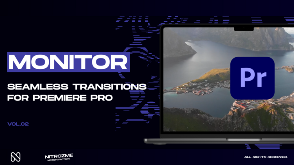 Monitor Transitions Vol. 02 for Premiere Pro